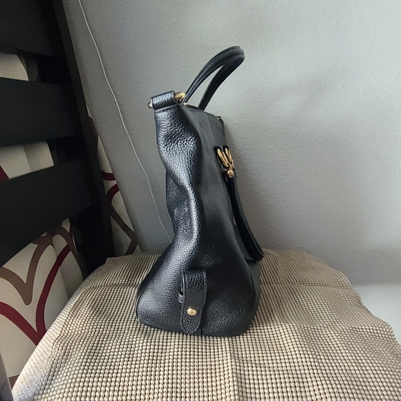 Coach Black Pebbled Leather Bag - Picture 6 of 8